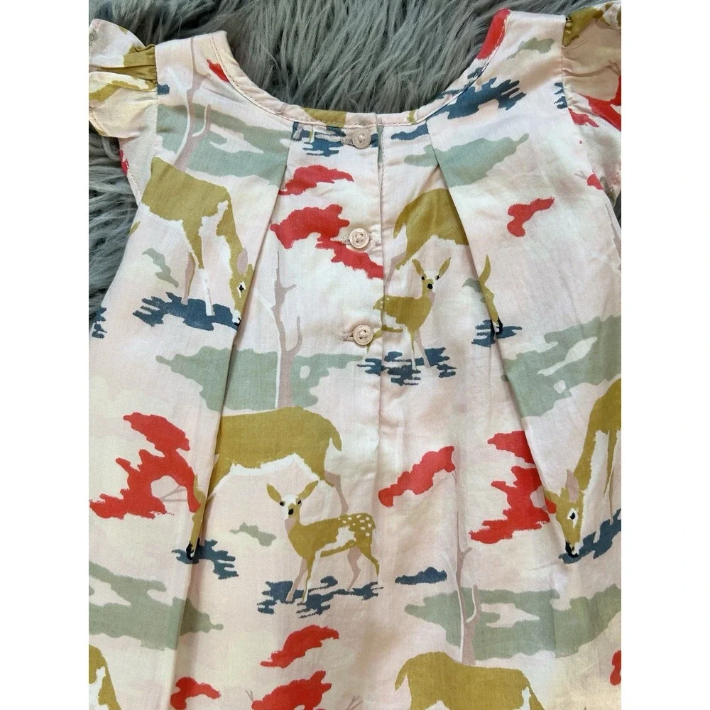 Baby GAP Animal Print Sleeveless Dress‎ & Bloomer 2pc Set Size 6-12 Month